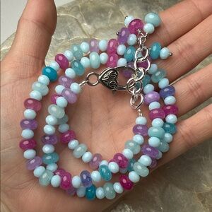 Colorful crackle quartz wrap Bracelet
